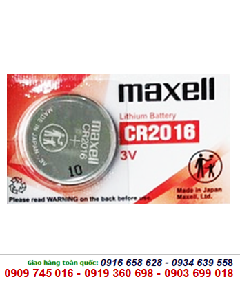 Pin 3v lithium Maxell CR2016 chính hãng Made in Japan